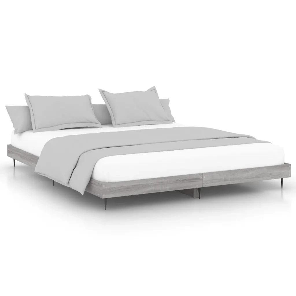 Giroletto-Struttura Letto Grigio Sonoma 120x200 cm in Legno Multistrato 466752