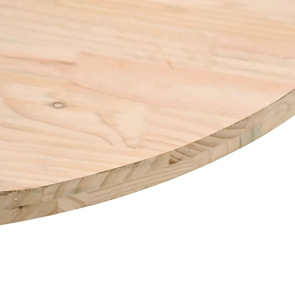 Piano Tavolo Ø80x2,5 cm in Legno Massello di Pino 813649