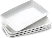 Tavolo da Servire Quadrato - 4 Piatti da Antipasto Sushi - Bianco - Primo Corso Dolce - Stacking - 228 x 152 cm.
