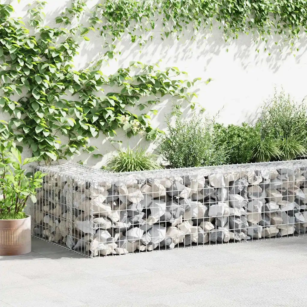 Gabbione in Rete in Acciaio Zincato 100x50x50 cm 142549