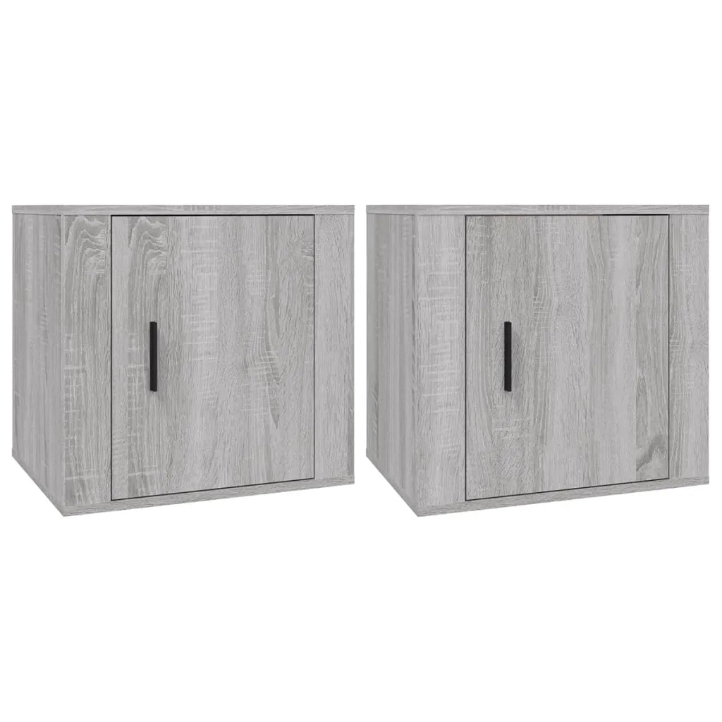Comodino 2 pz Grigio Sonoma 50x39x47 cm 816701