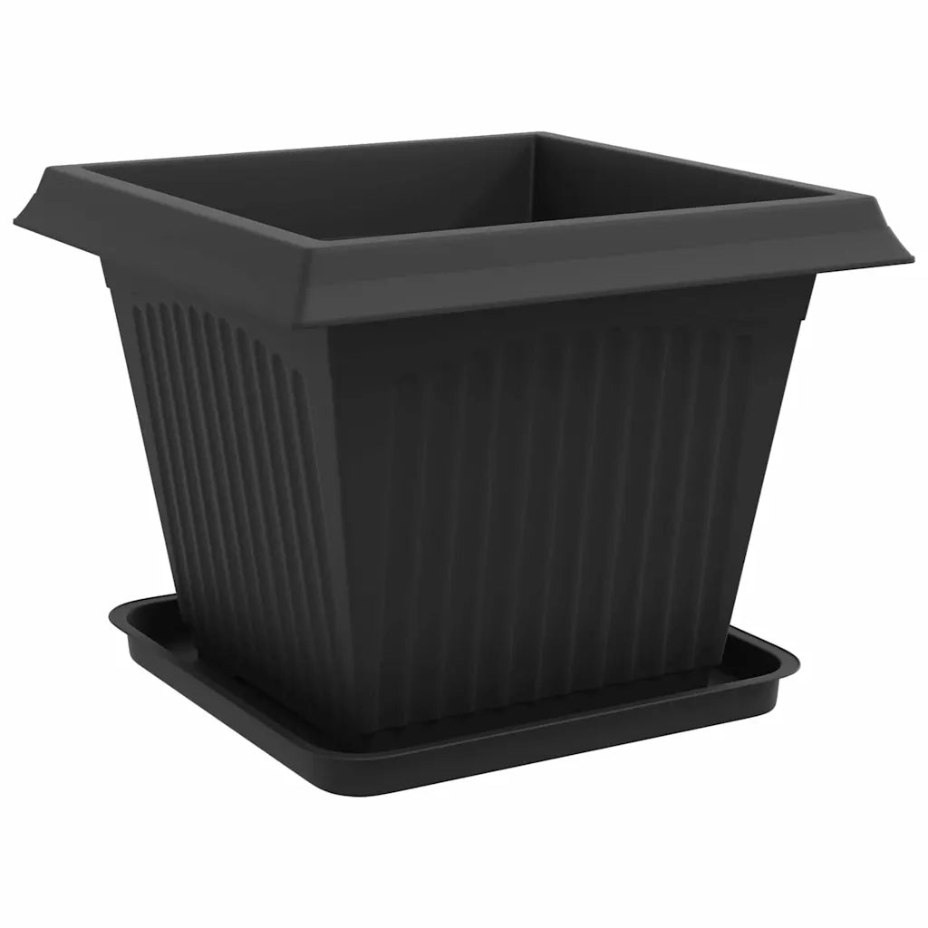 Vasi per Piante 24 pcs Nero 43 x 43 x 33,5 cm Plastica 3403317