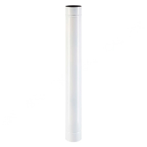 TUBO SMALTATO PER STUFE cm 50 ø 12 bianco EUROPROFIL
