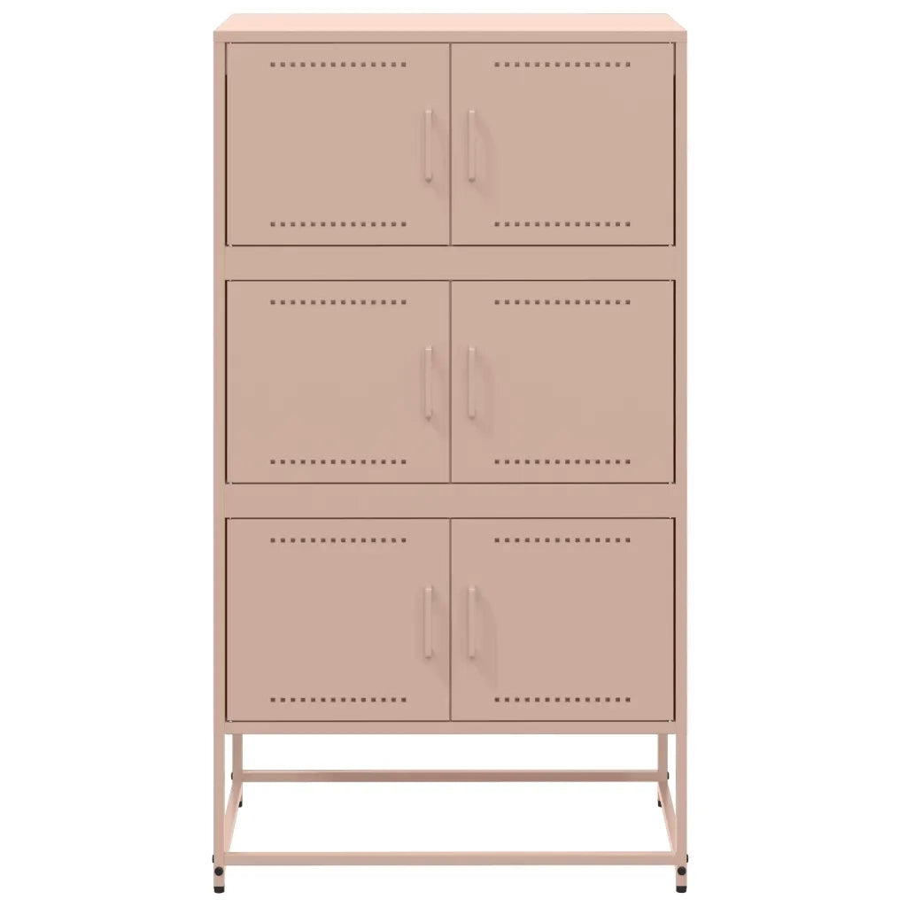 Credenza | Madia | Buffet da pranzo | Armadio da pranzo Rosa 68,5x38,5x123,5 in Acciaio