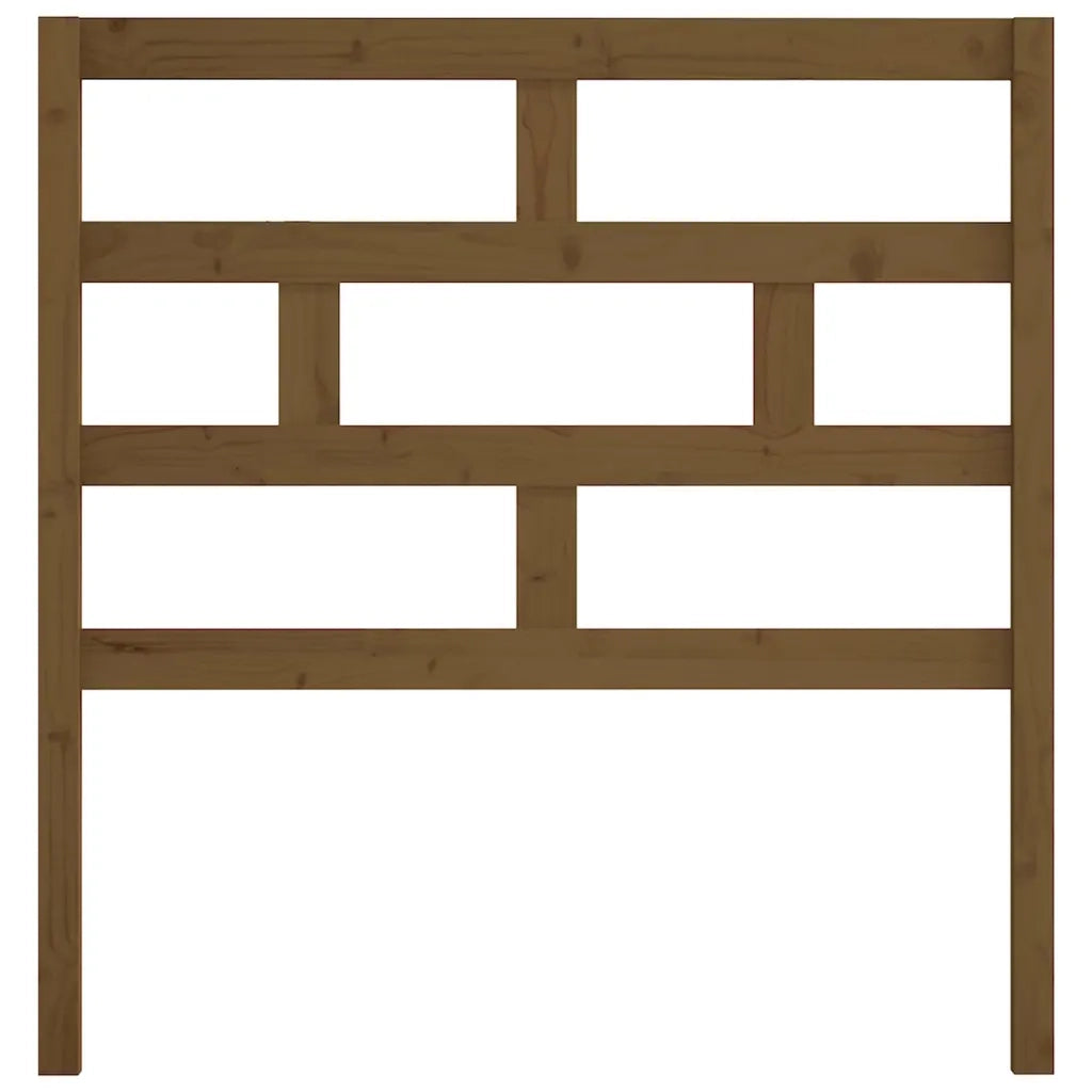 Testiera per Letto ambra 96x4x100 cm in Legno Massello di Pino 814177