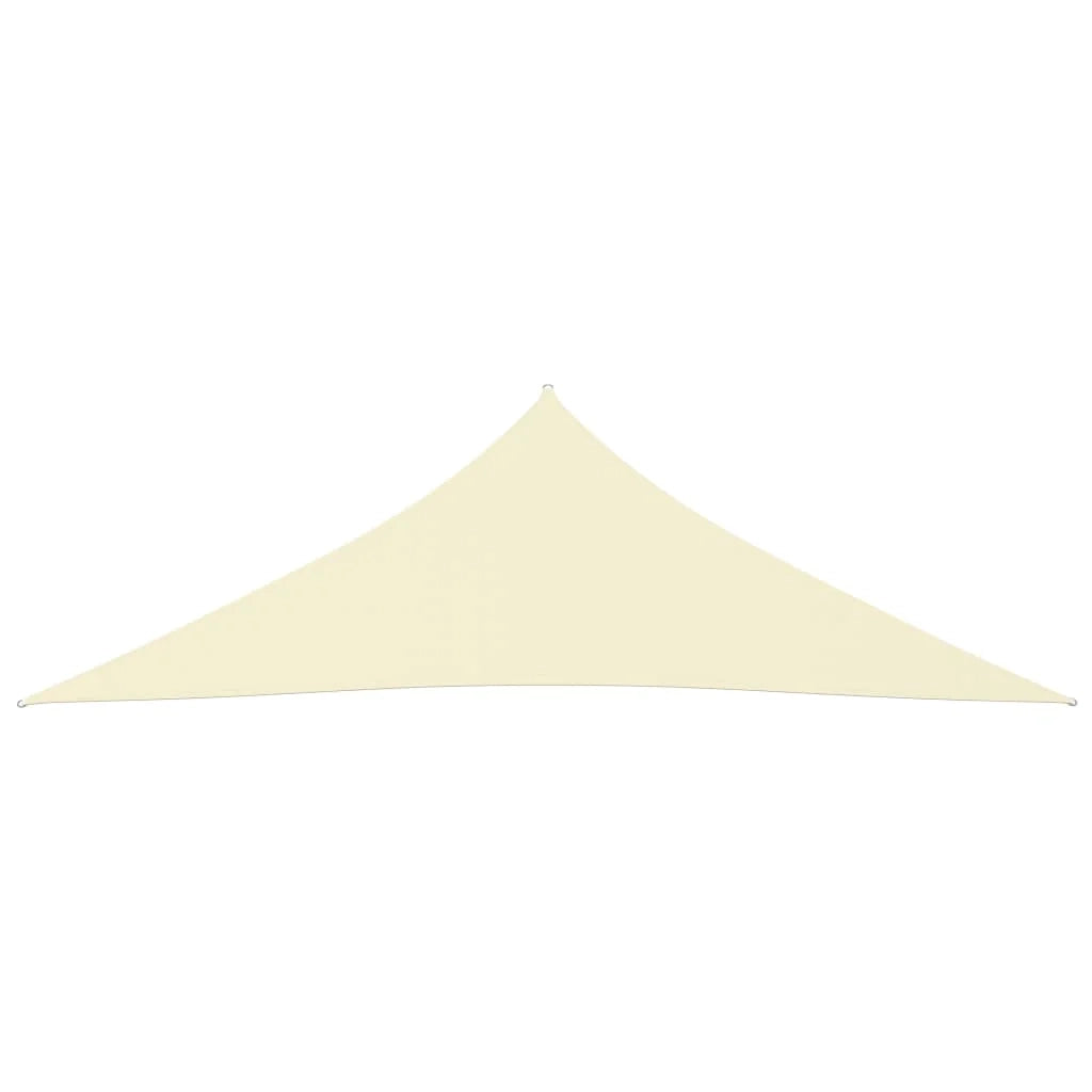 Vela ombreggiante/ombrellone triangolare in tessuto Oxford 3,5 x 3,5 x 4,9 m crema 02_0009806