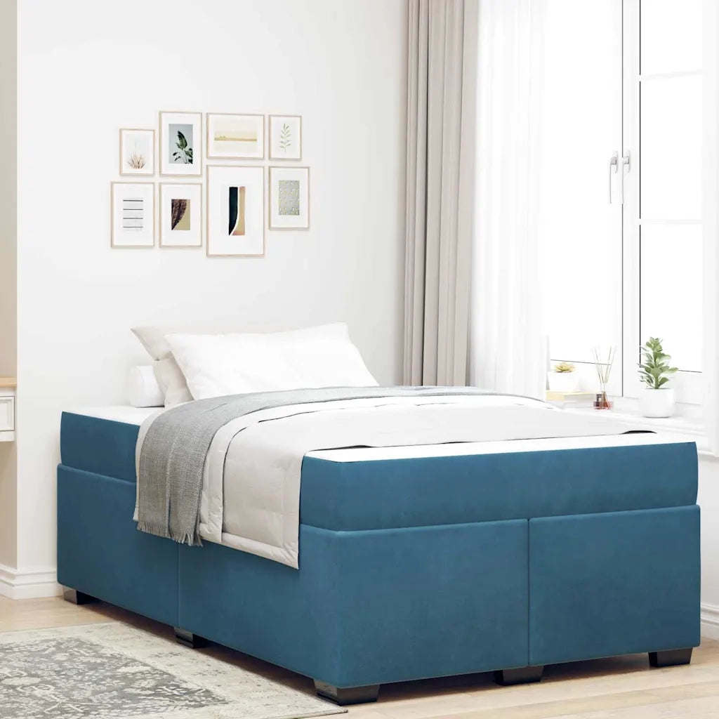 Struttura del letto Blu Scuro 120 x 190 cm Tessuto 3399282
