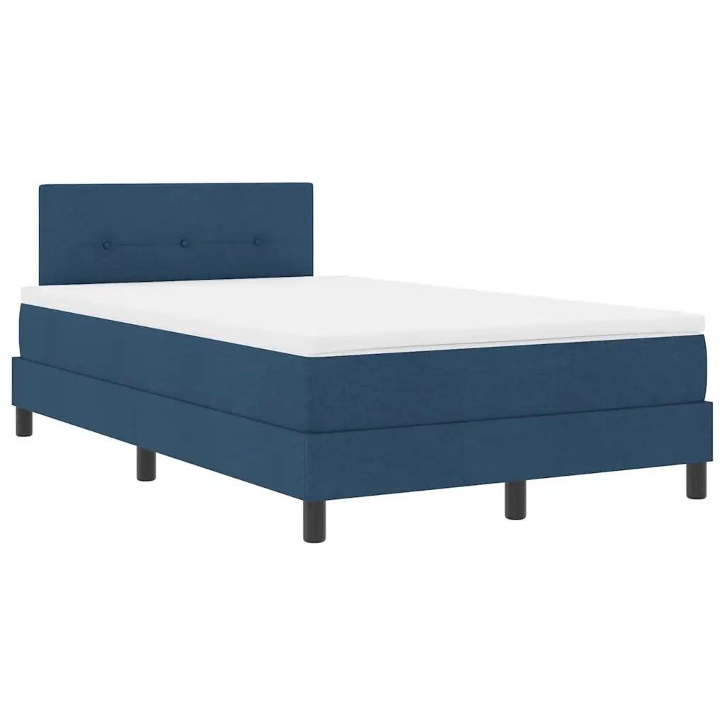 Letto a molle con materasso con led Blu 120 x 200 cm Tessuto