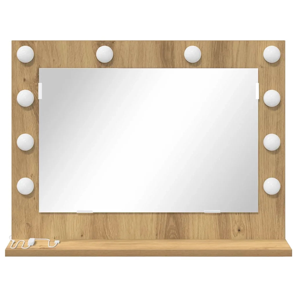 Specchio da Vanit¨¤ Rovere artigianale 60 x 45 x 18 cm