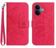 Custodia in pelle PU shockresistente con stampa di zinnia - con tasche per carte - chiusura magnetica - standard multiangolo - stile elegante - custodia per cellulare