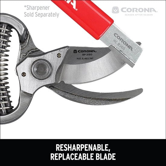 Snoeischaar a bypass classica - 25 cm rossa