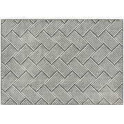 Tappeto per Salotto 200 x 140 cm a Pelo Corto Lavabile Grigio Moderno Geometrico per Camera da Letto e Soggiorno