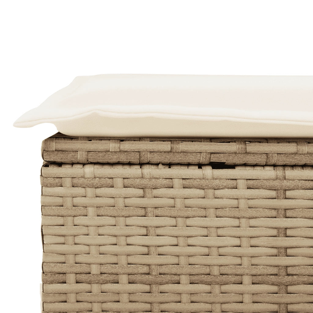 Set Divani da Giardino 7 pz con Cuscini Beige in Polyrattan 3264950