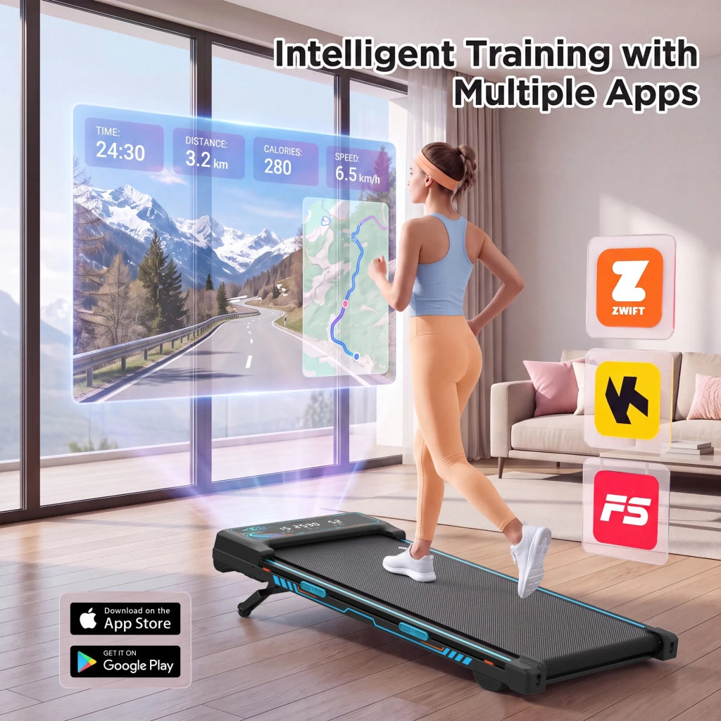 Tapis Roulant da Passeggio per Casa e Ufficio, Pieghevole con Inclinazione Automatica 15%, Motore Silenzioso, Portata 150 kg, Telecomando