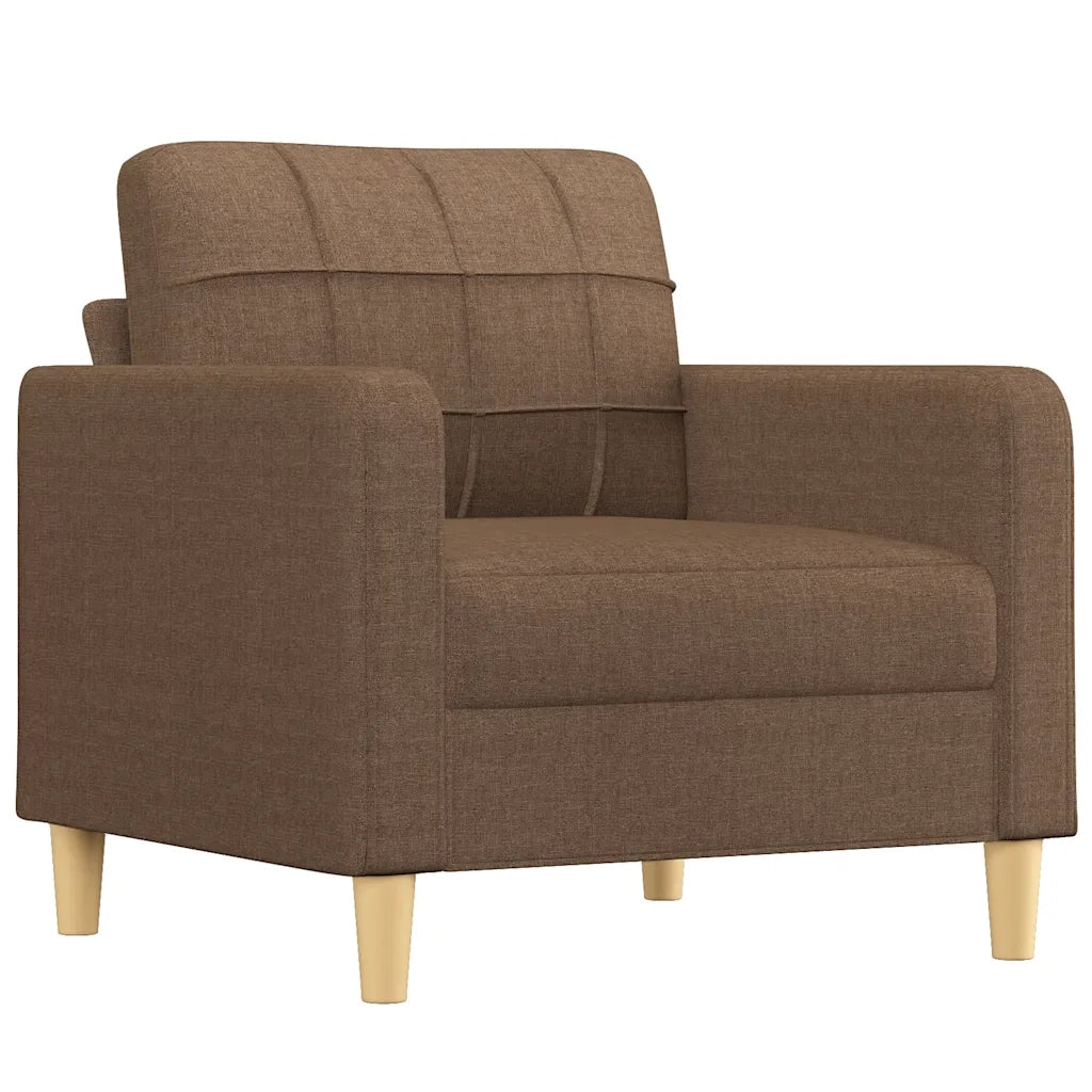 Poltrona | Sedia Relax Marrone 60 cm in Tessuto