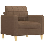 Poltrona | Sedia Relax Marrone 60 cm in Tessuto