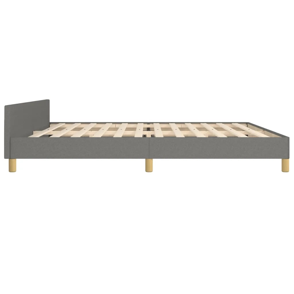 Giroletto senza Materasso Grigio Scuro 200x200 cm Tessuto 3125001