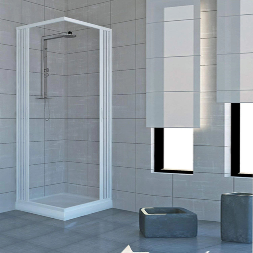 Box doccia Acquario 80x120cm a soffietto apertura angolare