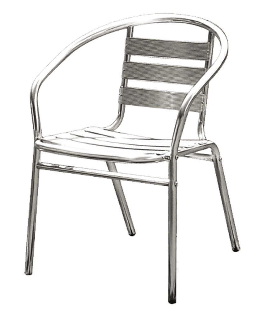 ALU SEDIA POLTRONA BAR IN ALLUMINIO 50 X 56 X 74 CM