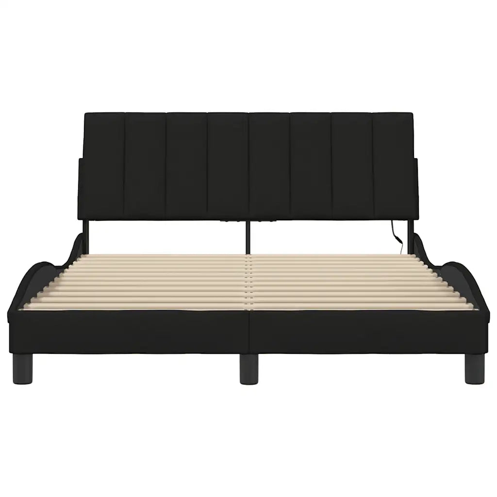 Giroletto senza Materasso Hanko Nero 120x200 cm Tessuto