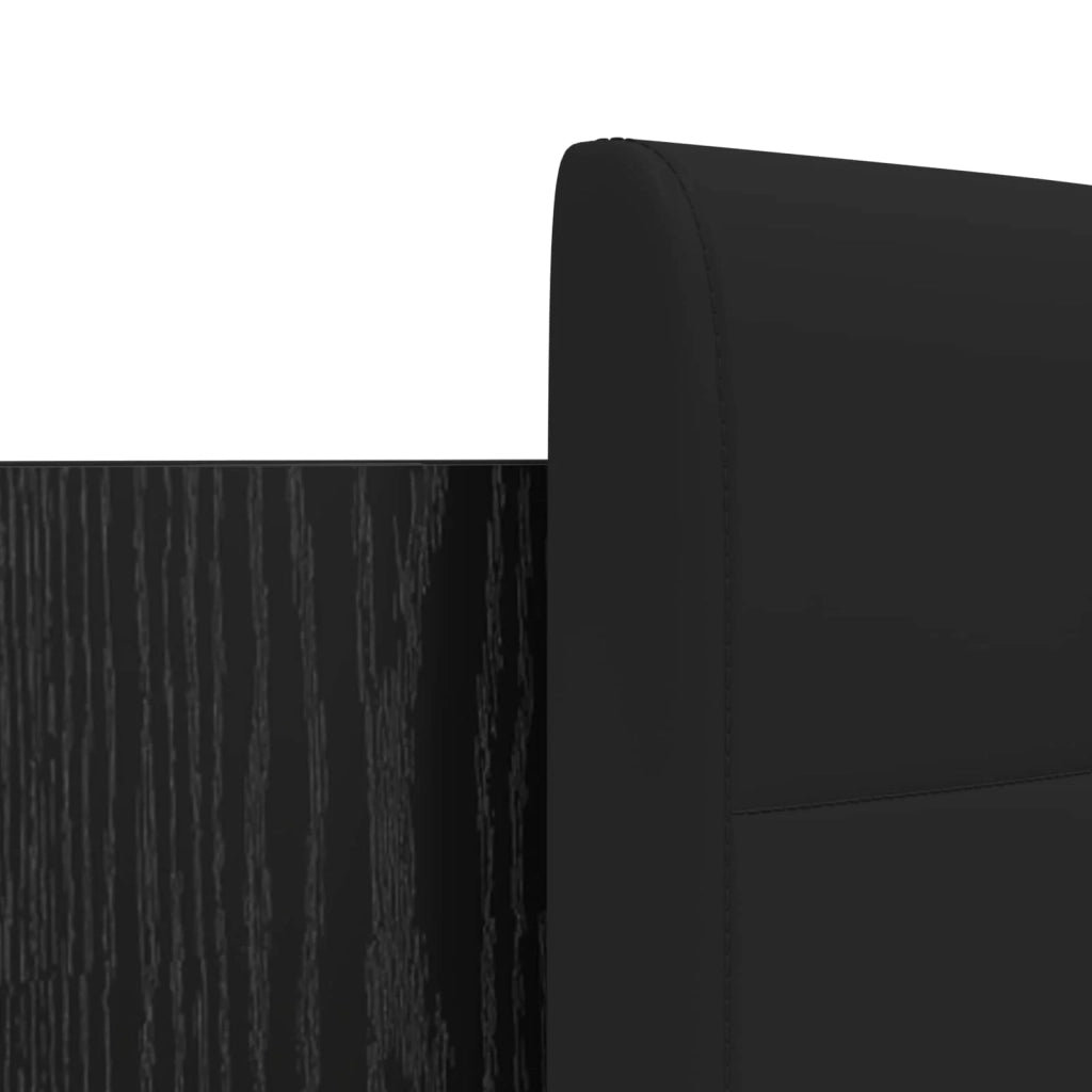 Letto matrimoniale | Letto per adulti | Struttura letto con testata Rovere Nero 150 x 200 cm