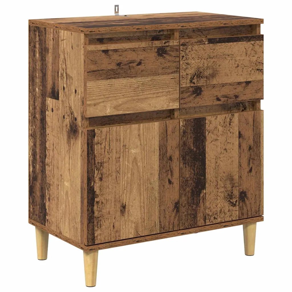 Credenza | Madia | Buffet da pranzo | Armadio da pranzo Legno vecchio 60 x 35 x 70 cm Legno multistrato