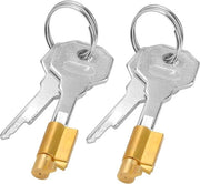 Set di Bloccaggio Chiave a Serraggio in Ottone con Chiave, 2 Pezzi