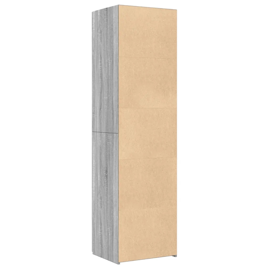 Credenza Grigio Sonoma 50x42,5x185 cm in Legno Ingegnerizzato