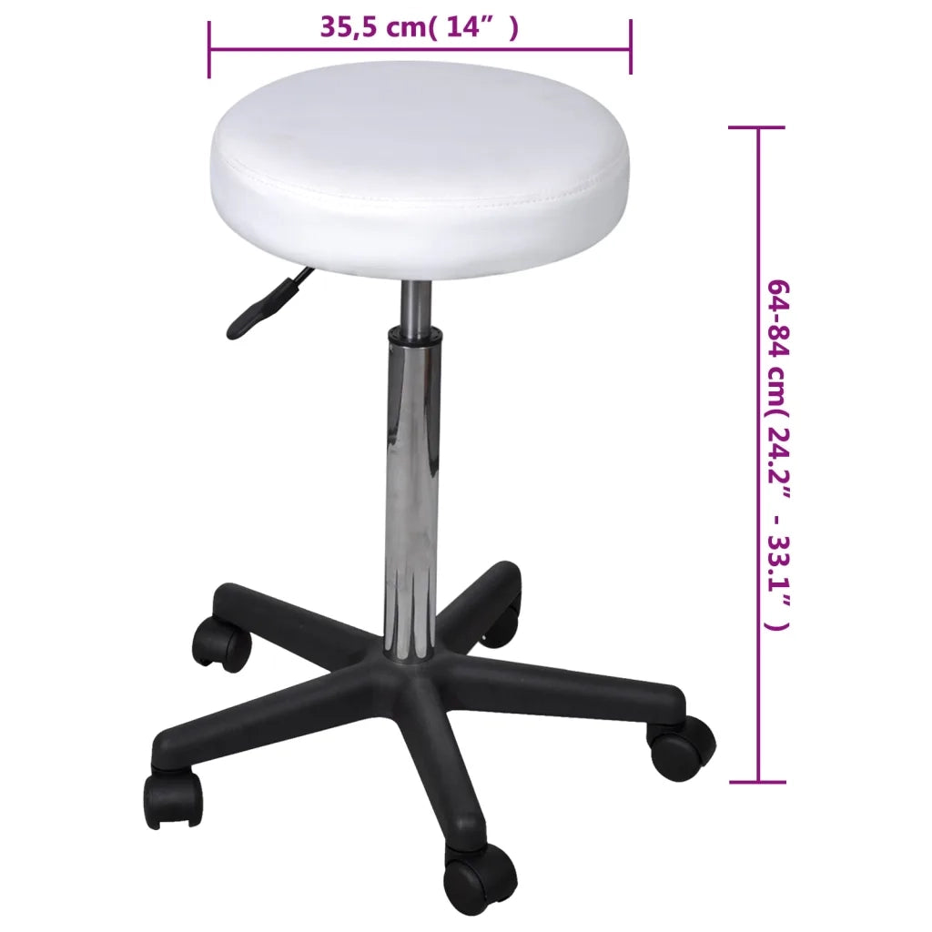 Sgabello da Ufficio Bianco 240470