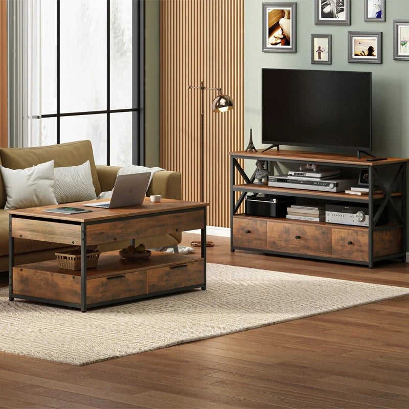 Couchtisch, braun 100x48x50 cm