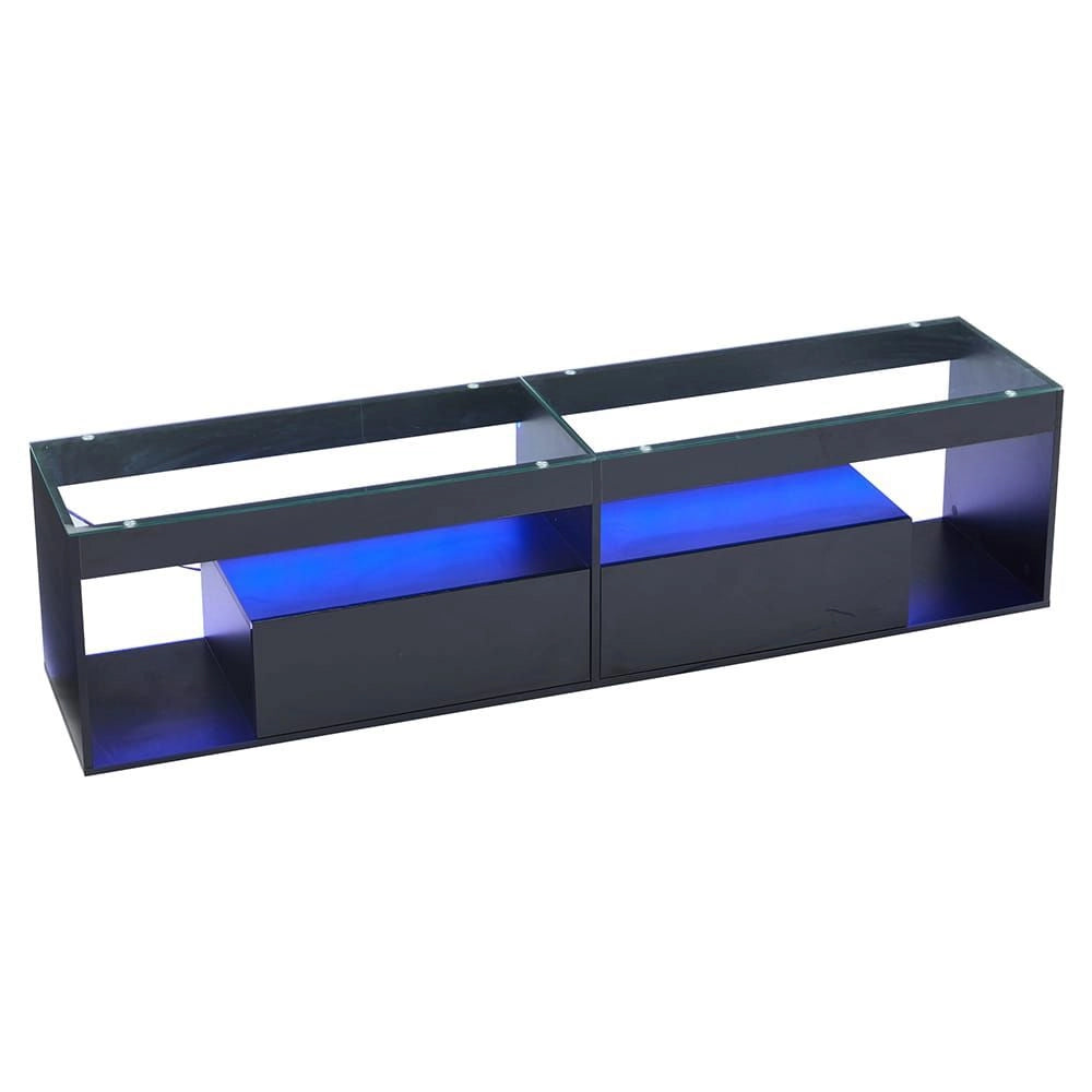 Mobile TV nero - Xylo - 2 cassetti LED per 70"