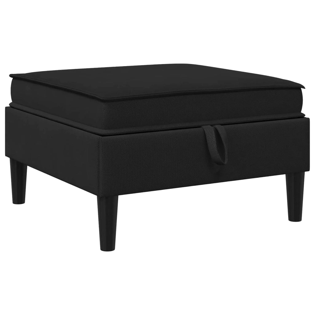 Set di mobili per il soggiorno 5 pcs Nero Tessuto 3413811