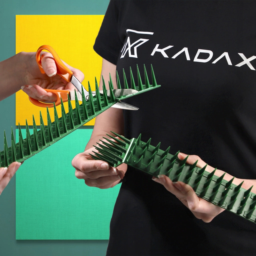 Punte anti-piccioni KADAX, 51 cm, in plastica densa e resistente, 24 pezzi