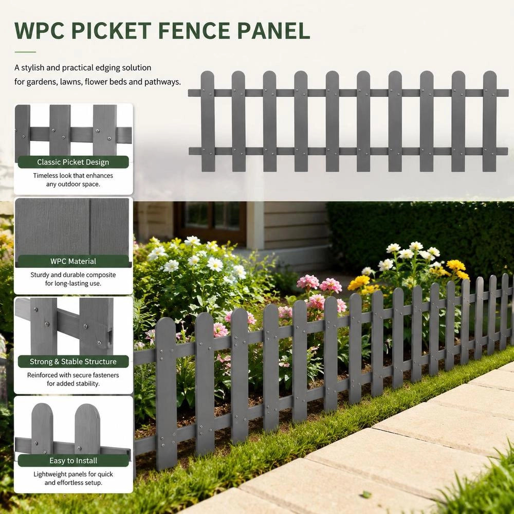 WPC Picket Fence 200 X 60 Cm