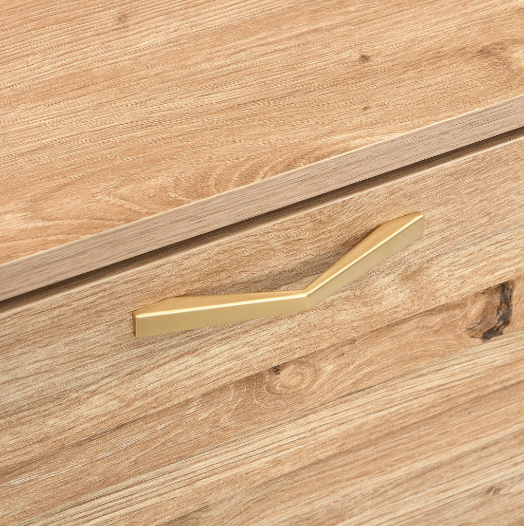 Scarpiera a 4 ante in MDF con base in metallo e ripiano superiore; 108;5 ¡Á 24 ¡Á 100 cm; color legno