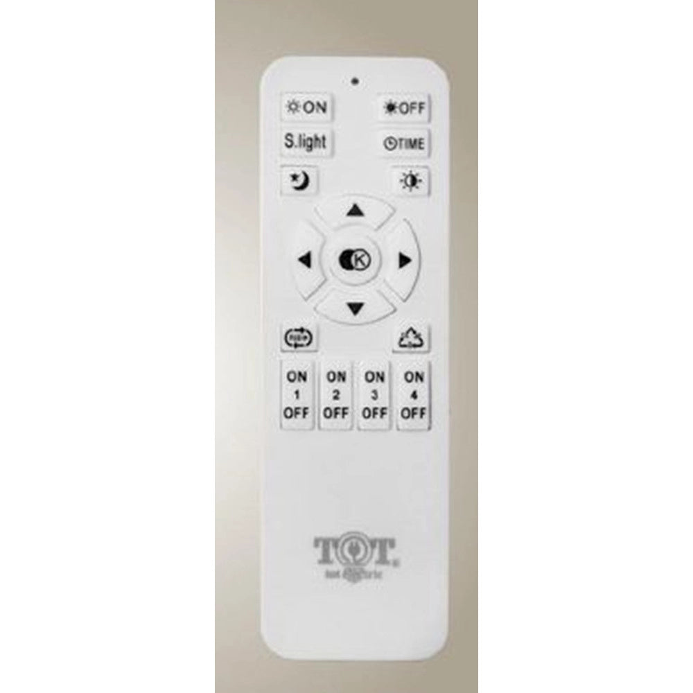 Trade Shop - Lampadario A Sospensione Led 60w 2 Cerchi Con Telecomando Design Moderno Bianco 71101 -