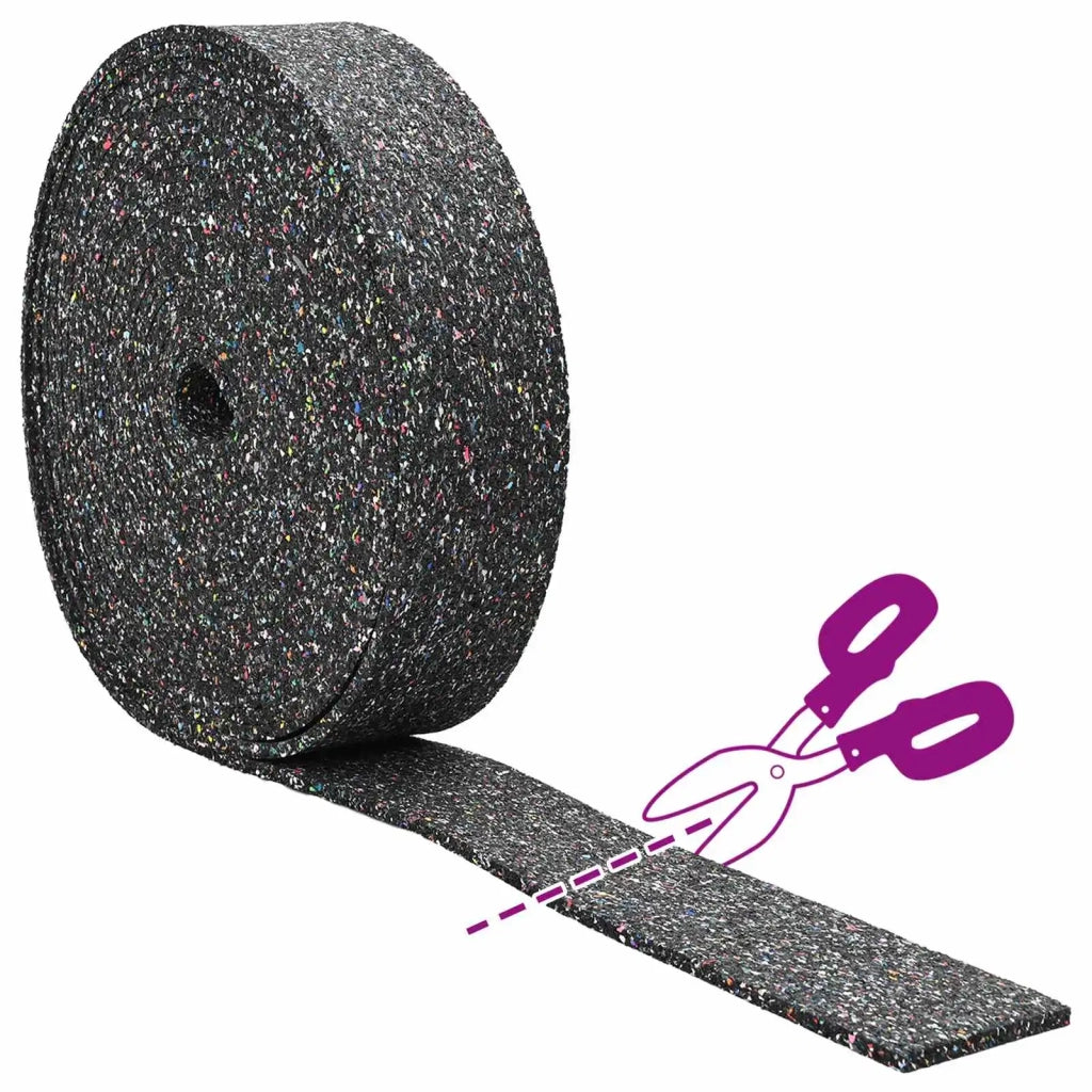 Rotolo di Granulato in Gomma Nero 2000 x 8 x 0,3 cm Gomma 42027264