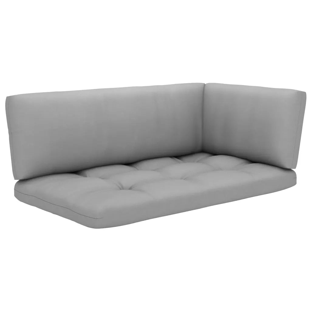 Divano a 2 Posti su Pallet con Cuscini Pino Impregnato Nero 3066651