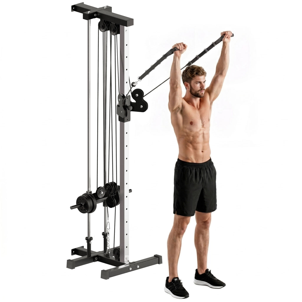 Stazione doppia carrucola regolabile fitness ¨C Xylo ¨C 15 posizioni montaggio a parete