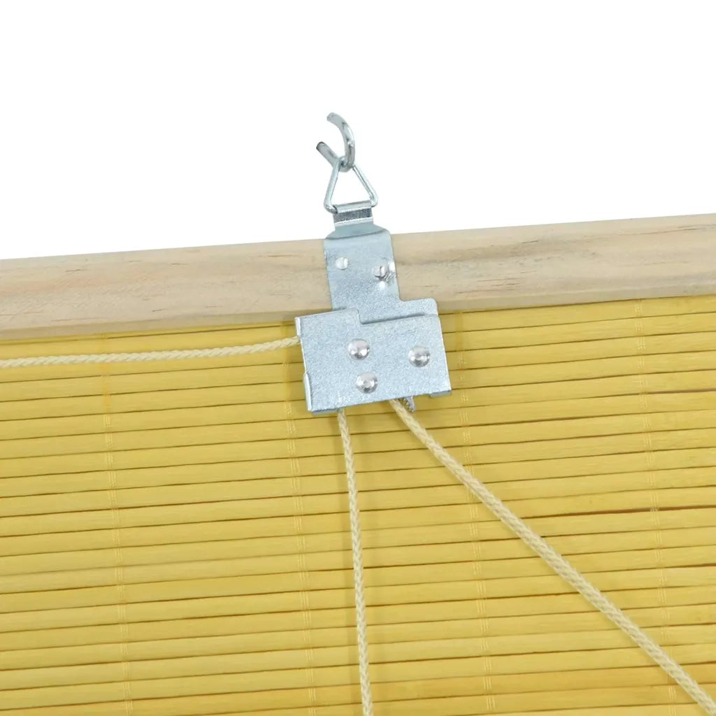 Tenda a rullo con tende-Tenda avvolgibile Giallo 90 x 220 cm Bamb¨´