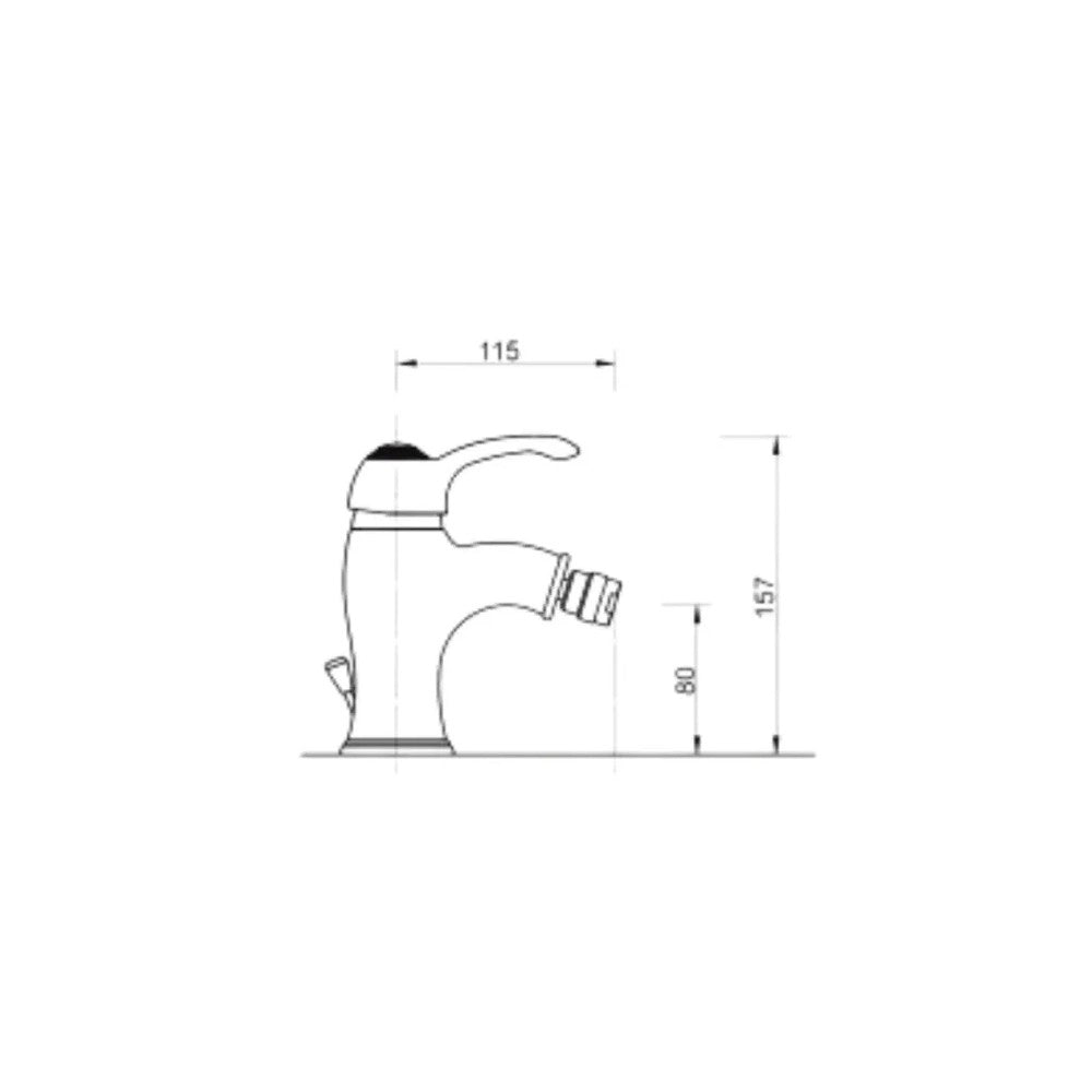 Miscelatore bidet cromo Bologna