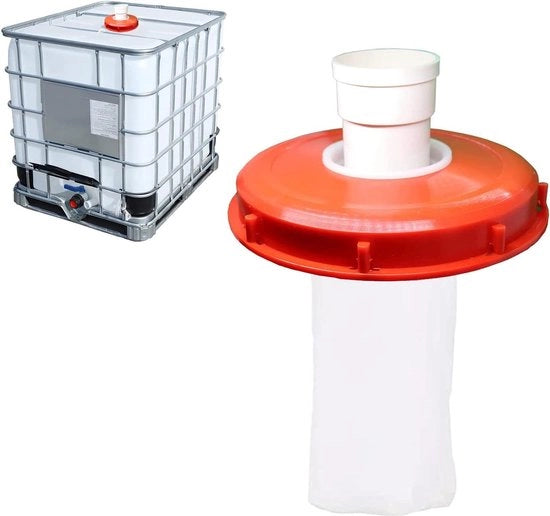 Filtro di riciclo per acqua di pioggia 245 mm in nylon - lavabile - accessori per serbatoio IBC - serbatoio per acqua di pioggia - IBC