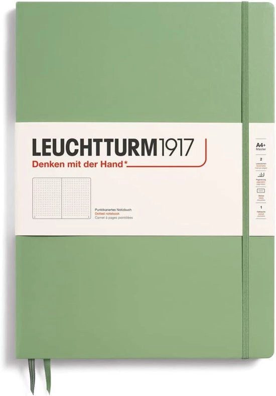 Libretto A4+ - copertina rigida - salvia - 123 pagine numerate