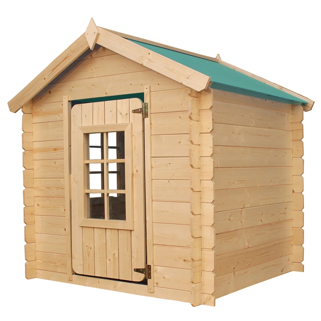 Casetta per Bambini - L111xL114xA121cm/0,9 m2 - Timbela M570Z-1 (tetto verde)