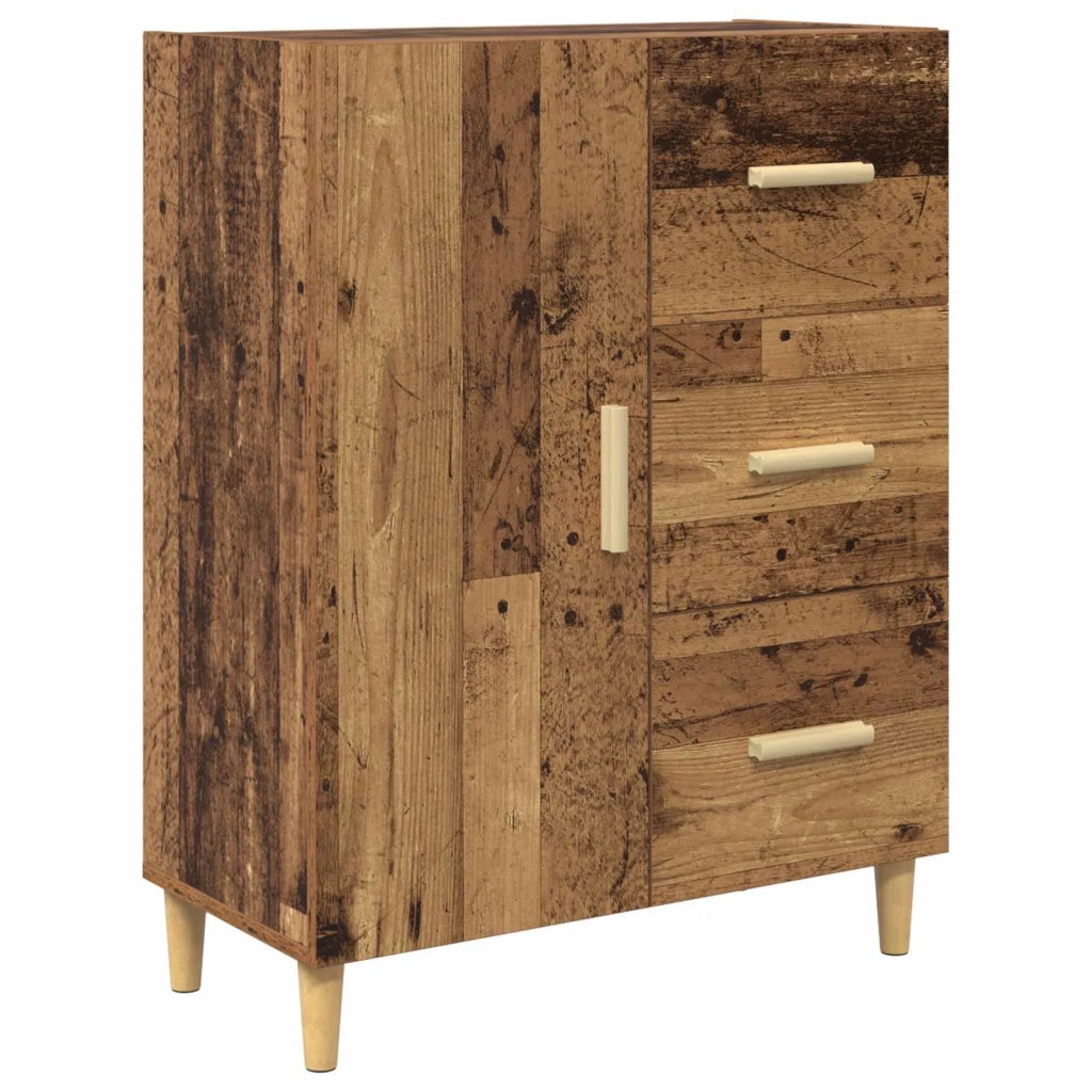 Credenza | Madia | Buffet da pranzo | Armadio da pranzo Legno vecchio 34 x 69.5 x 90 cm Legno multistrato