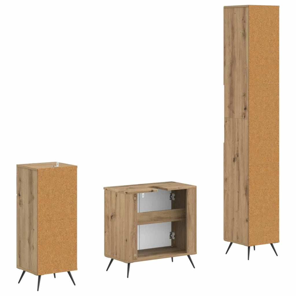 Set di armadietti da bagno in 3 pezzi BREDA 3417890