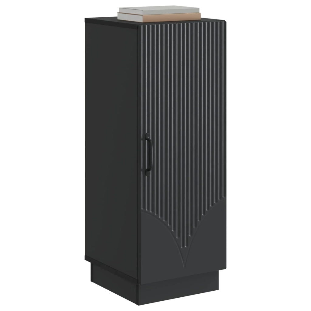 Credenza | Madia | Buffet da pranzo | Armadio da pranzo Nero 33 x 34,5 x 87 cm Legno ingegnerizzato