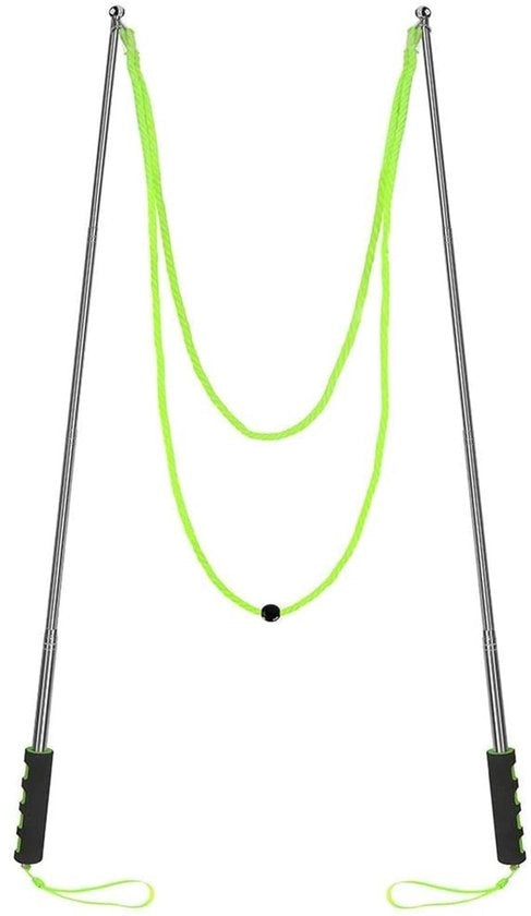 Staf per bambini con design telescopico - Materiale in acciaio inossidabile - Boccia per bambini - Ideale per attività all'aperto - Portatile - Adatto a bambini