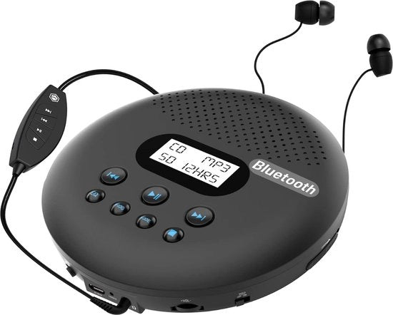 Portatile lettore CD - Caricabile - compatibile con auricolari e cuffie