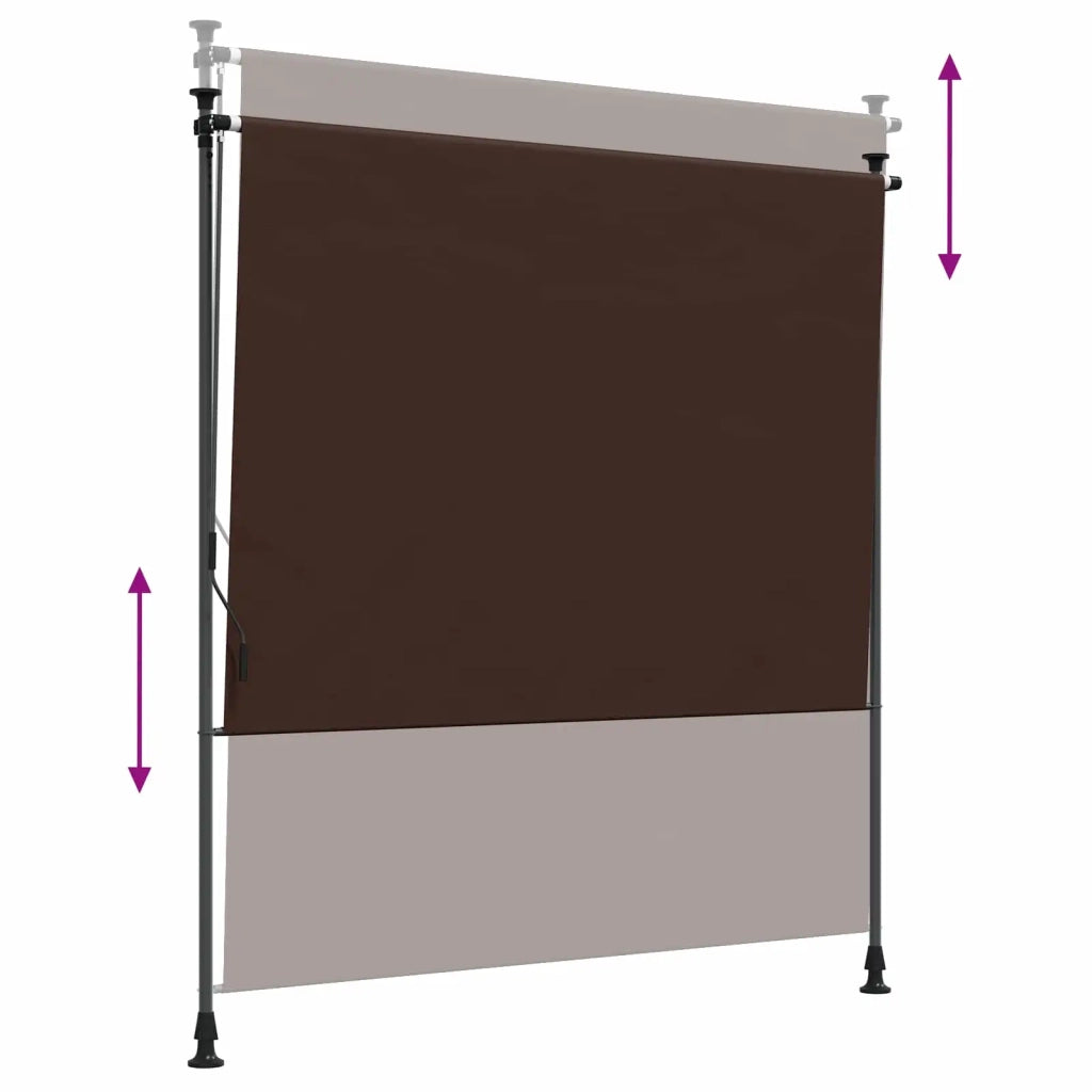 Tenda a rullo | Tenda avvolgibile Esterna Marrone 100 x 270 cm